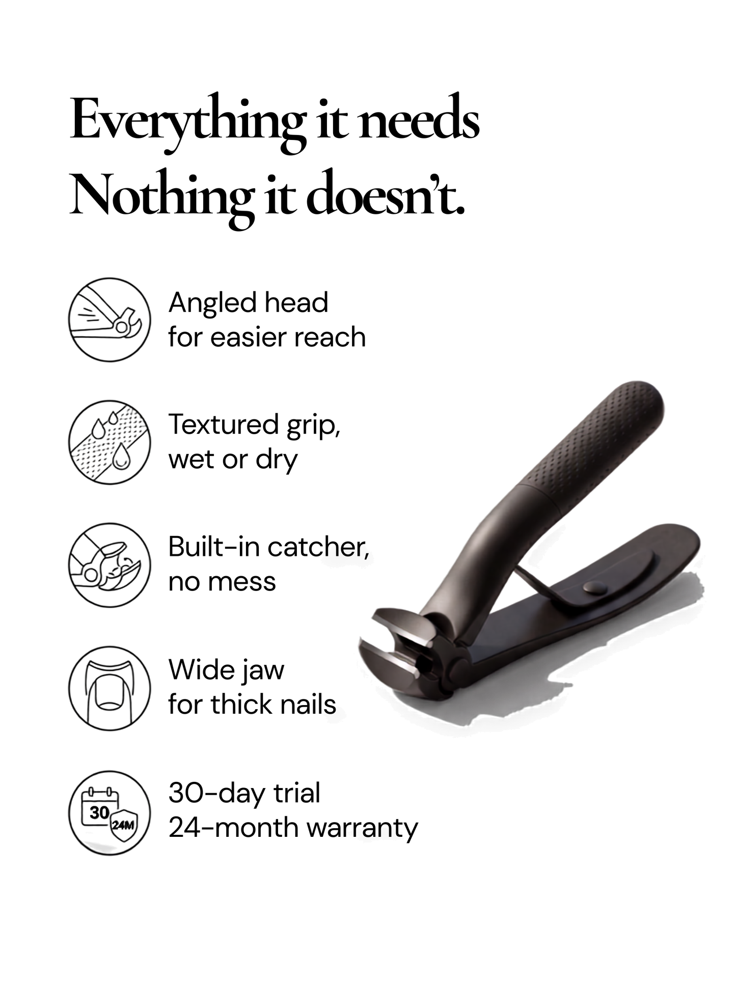 Arc Clipper™ Nail Clipper | Cuts Thick, Ridged Nails Cleanly